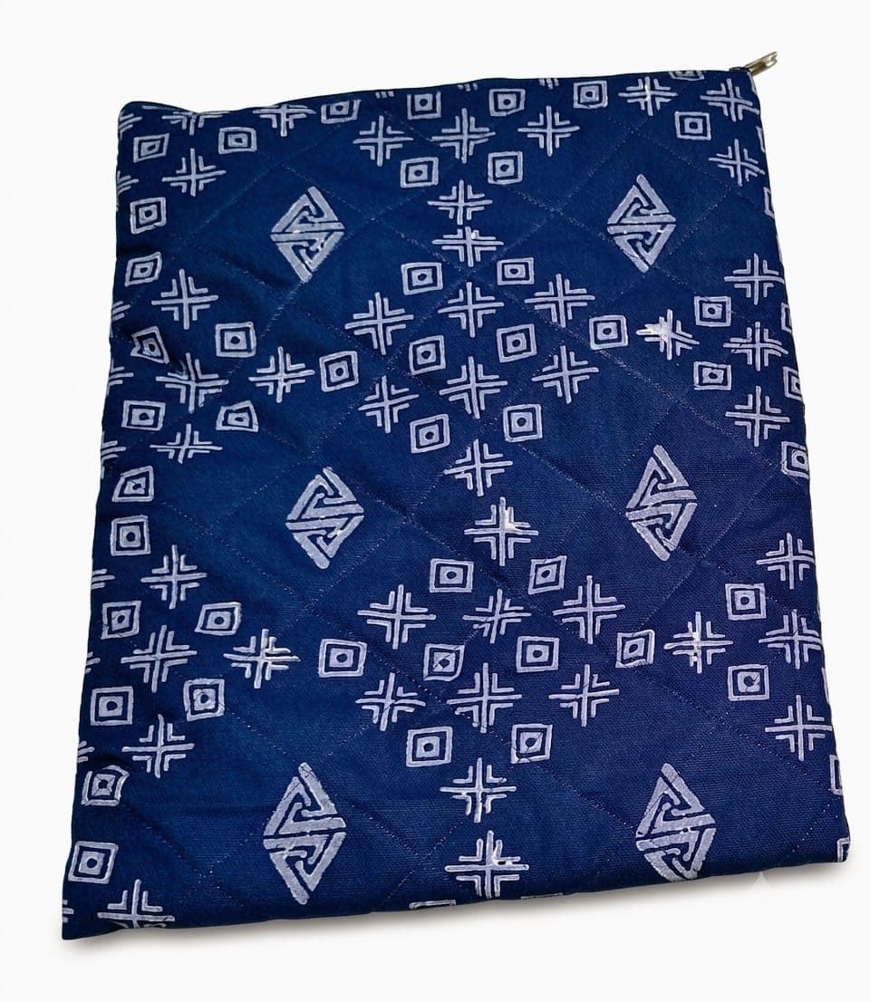 Geometric Tablet Sleeve in navy