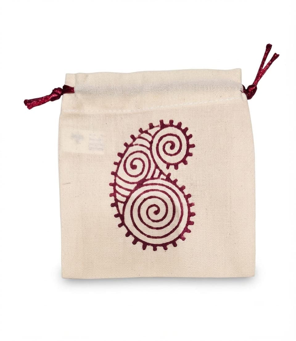 Block-Print Potli Bag - additional supplied design or view 1