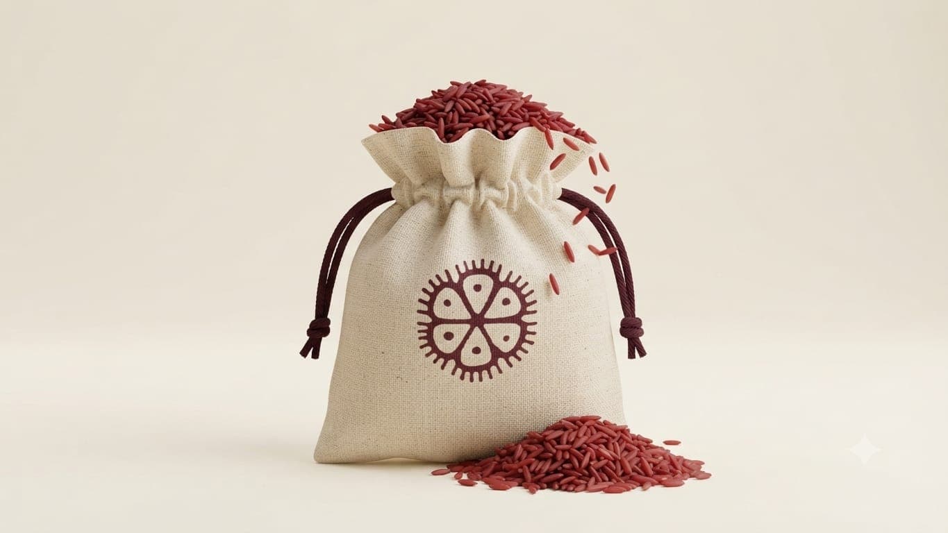 Block-Print Potli Bag - additional supplied design or view 3