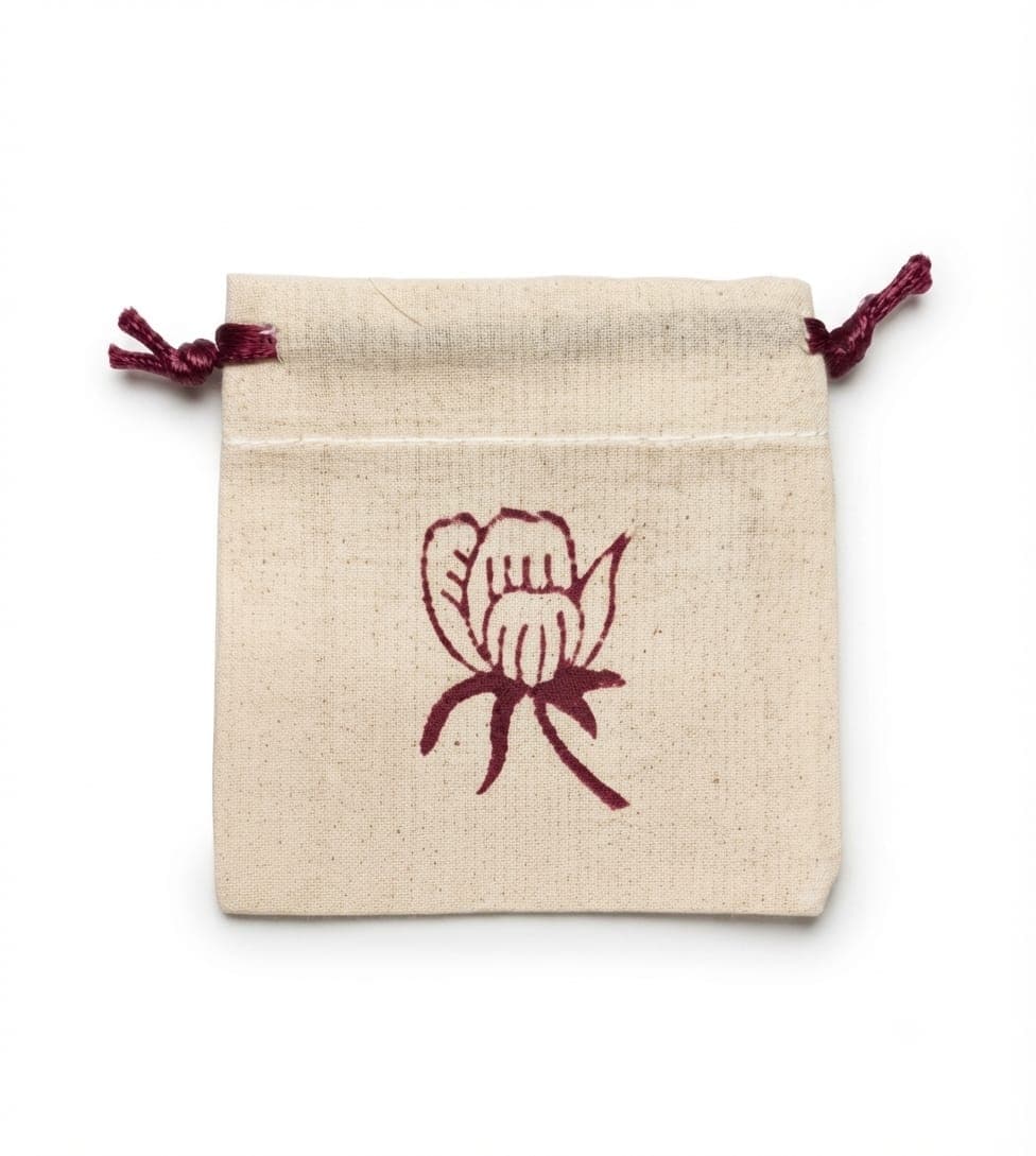 Block-Print Potli Bag - additional supplied design or view 4